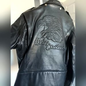 Genuine Harley Davidson Black leather jacket brand new 50th Anniversary
